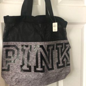 Pink gym bag